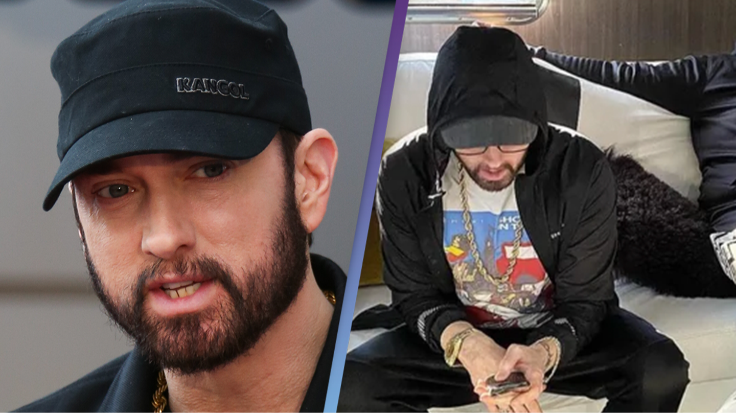 Fans can’t believe what phone Eminem still uses after he’s spotted using it in rare picture
