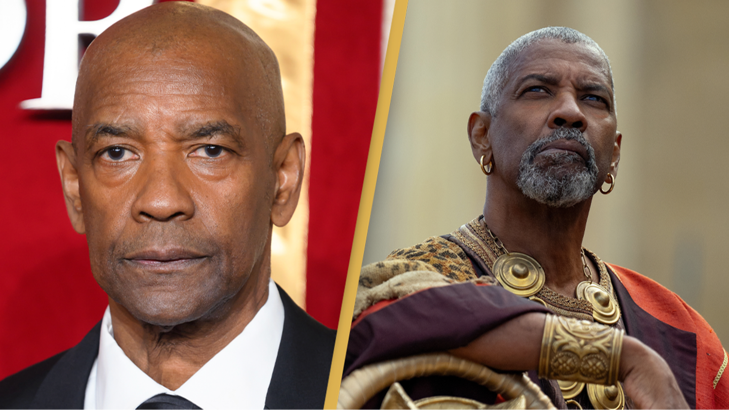 Denzel Washington says same-sex kiss was cut out from Gladiator 2