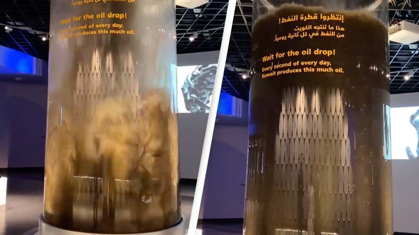 Container showing how much oil Kuwait produces every second is leaving people shocked