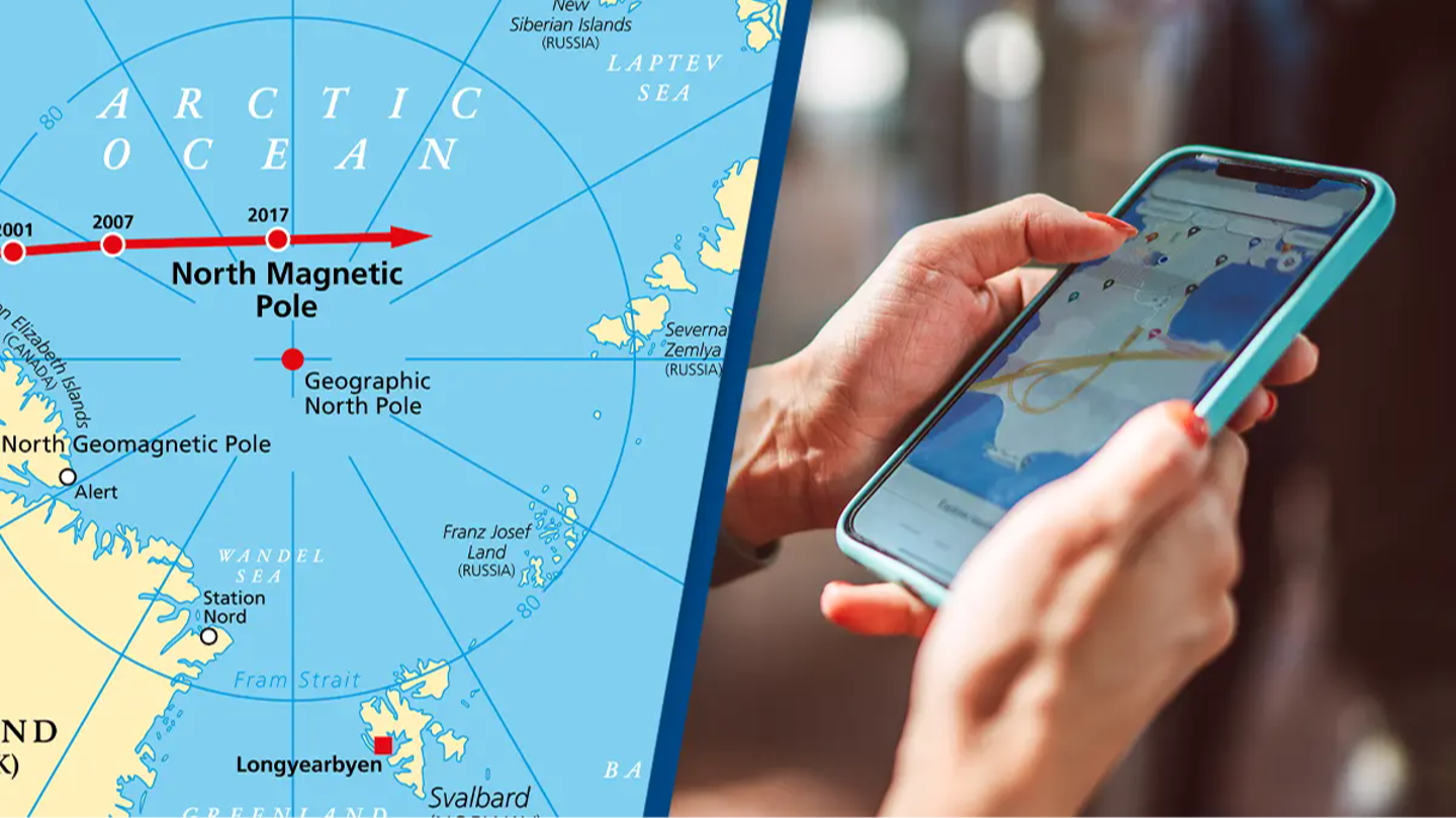 Le pôle nord magnétique se déplace d’une manière inattendue et cela pourrait affecter considérablement nos téléphones