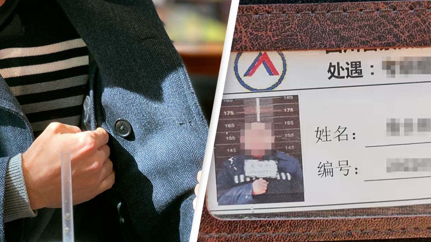 Woman finds Chinese prisoner's ID card inside lining of her coat