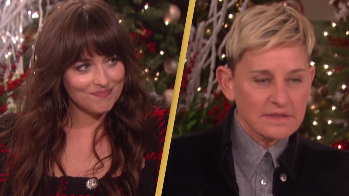Dakota Johnson created most awkward moment in Ellen Show history when she called Ellen out live on air
