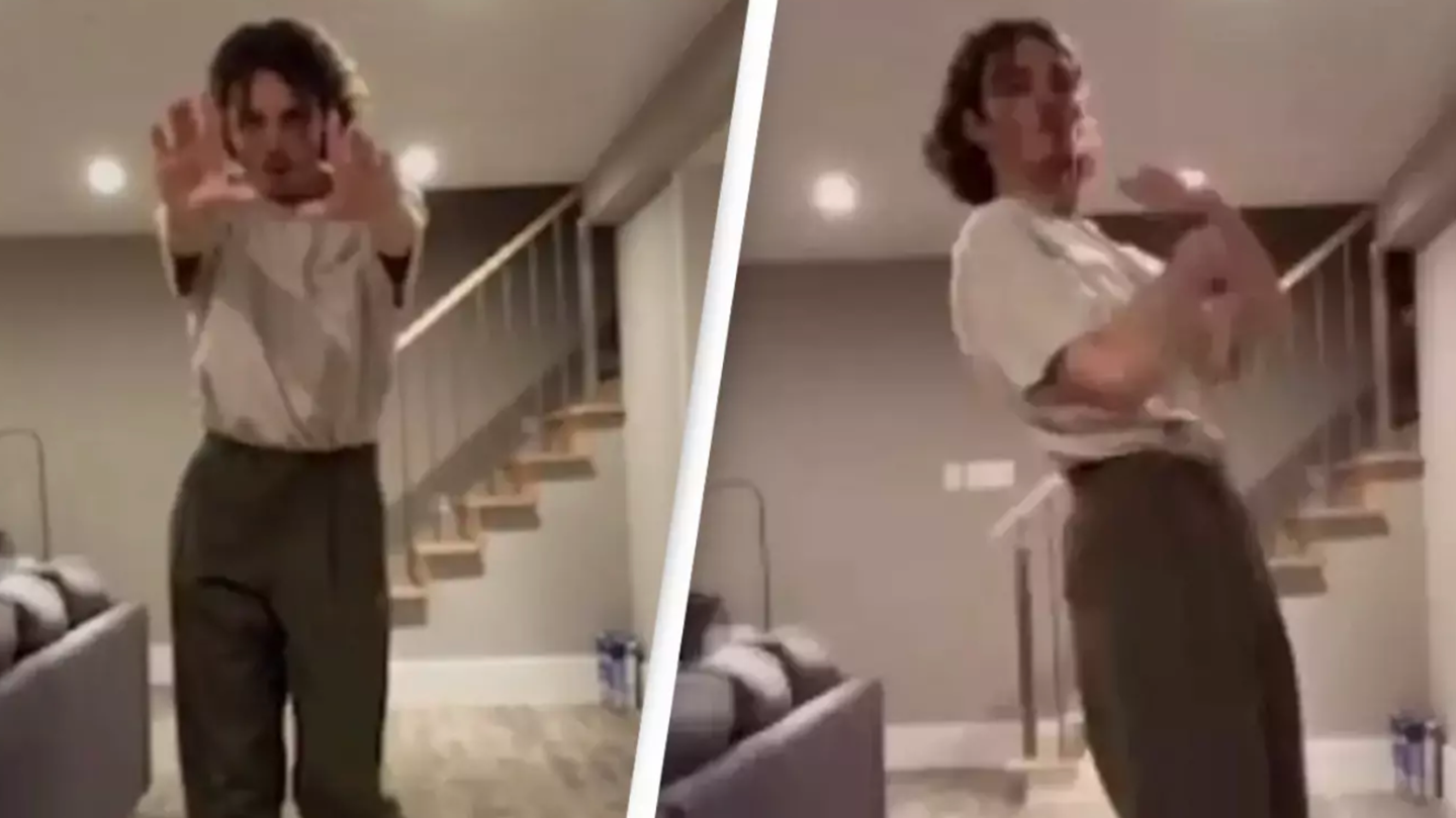 People spot terrifying figure in video of TikTok dancer who was home alone