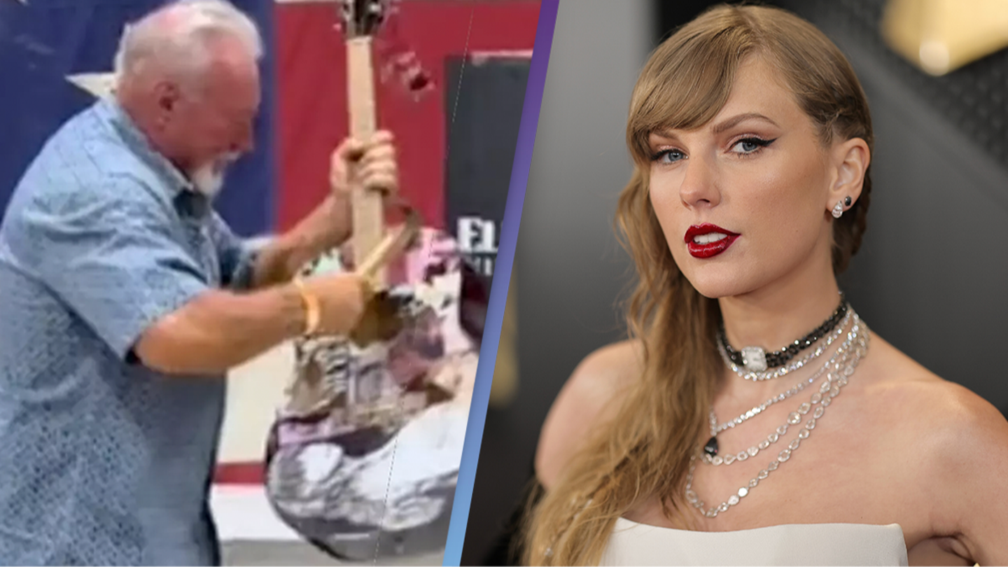 Guitare soi-disant signée par Taylor Swift détruite : la vérité sur l’autographe