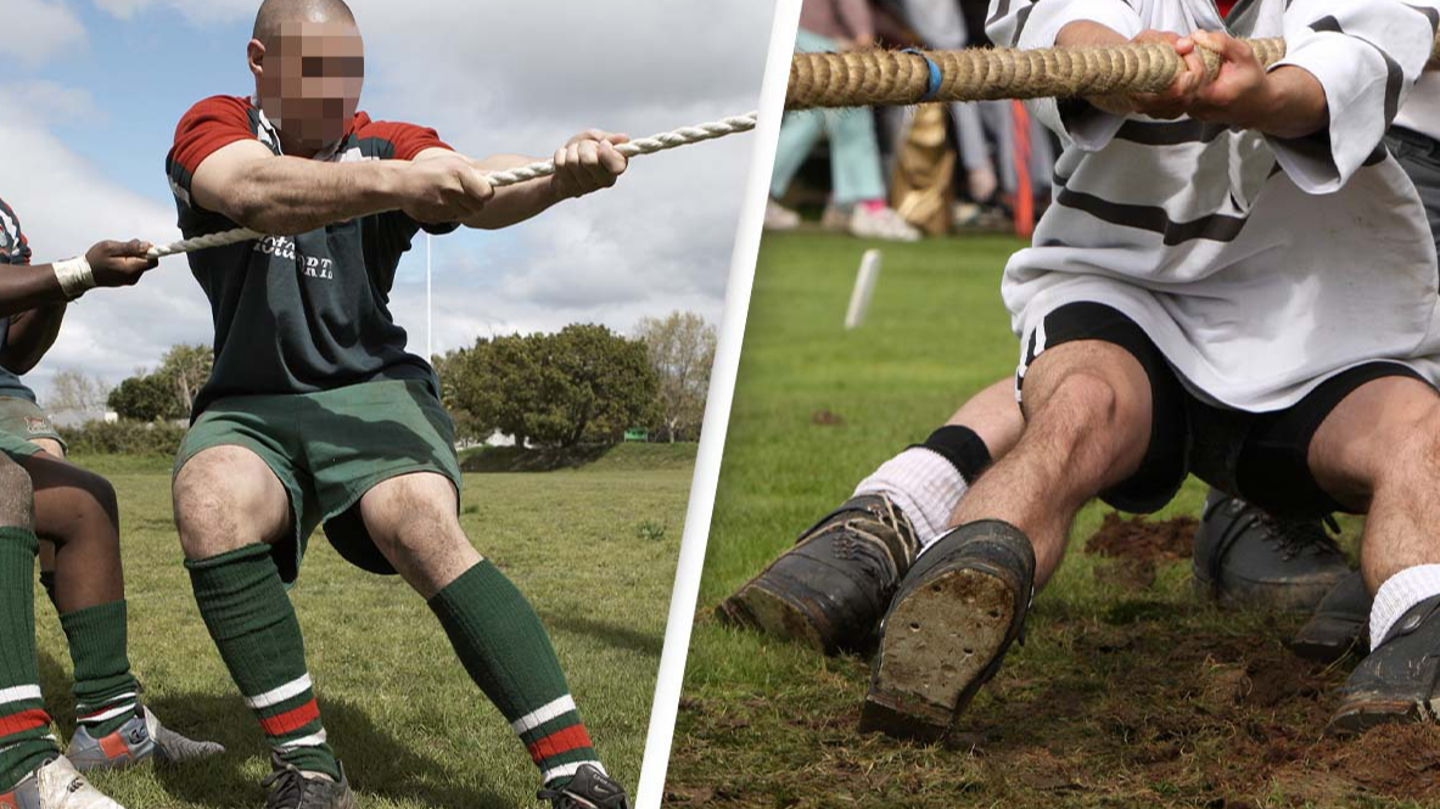 Two men lost their arms in brutal tug-of-war that went badly wrong