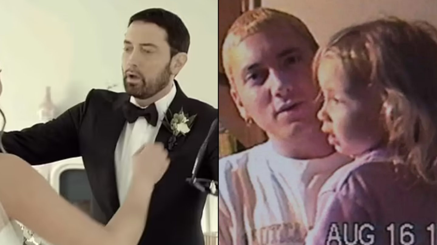 Eminem fond en larmes en voyant sa fille Hailie Jade en robe de mariée dans son nouveau clip musical