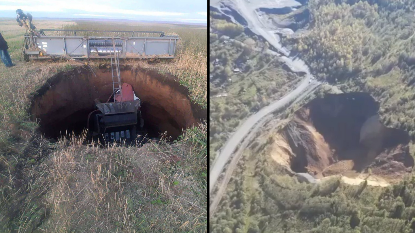 Le trou impressionnant en Russie: un attrait touristique effrayant